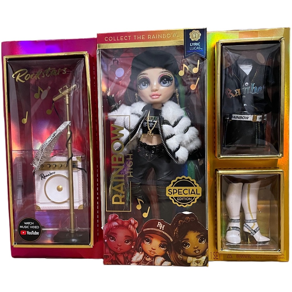 Rainbow High Rockstar Lyric Lucas Fashion Doll Special Edition NEW!